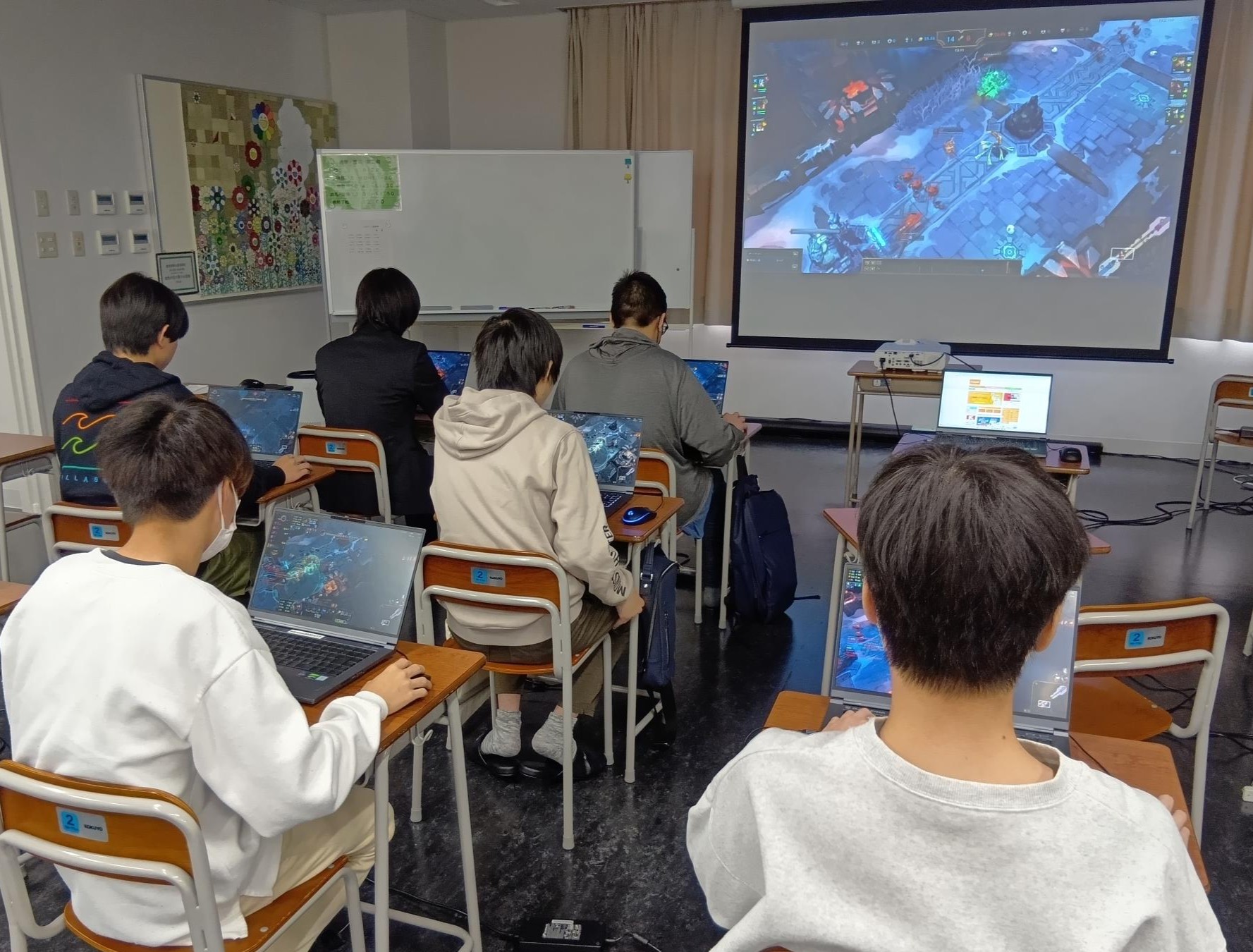 生徒たちはゲームを通じて協調性、戦略的思考、役割理解など、多くの力を身につけてきました。